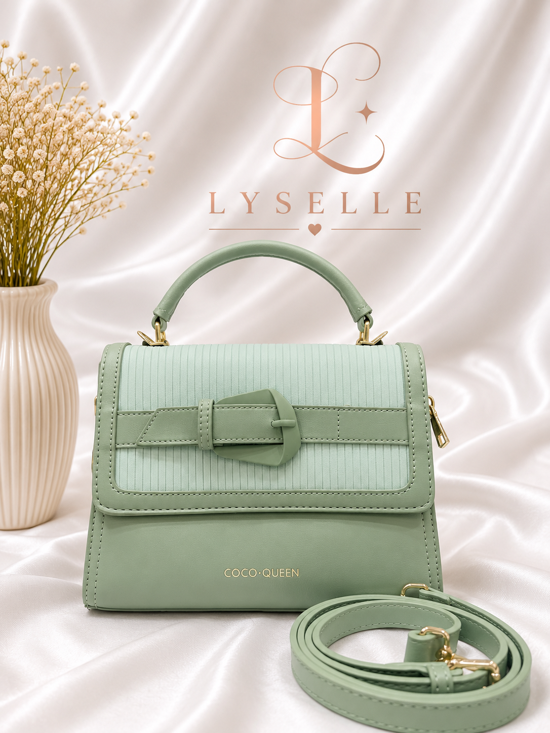 Lyselle Sage Luxe Satchel