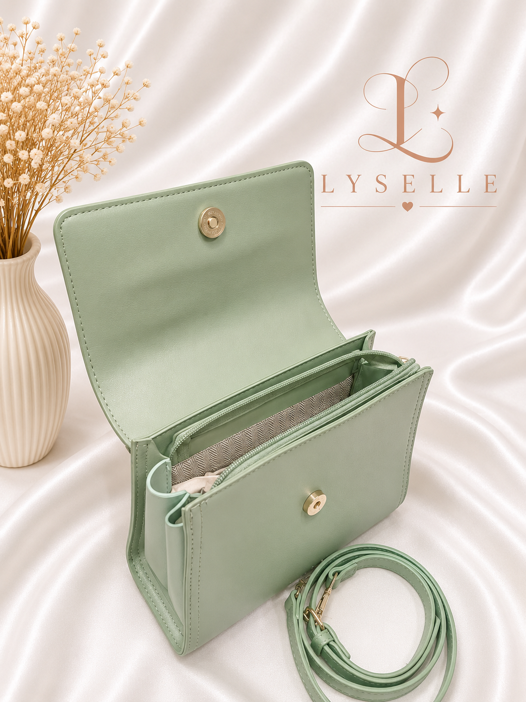 Lyselle Sage Luxe Satchel