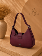 Lyselle Noir Crescent Handbag ✨