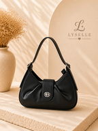 Lyselle Noir Crescent Handbag ✨