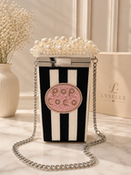 Lyselle Pearl Popcorn Beaded Clutch