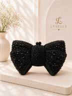 Midnight Glam Bow Clutch ✨