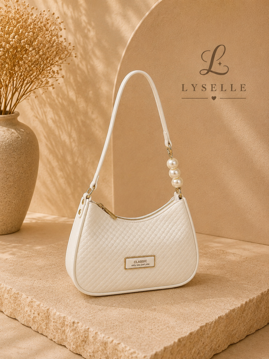 Lyselle Pearl Charm Convertible Bag