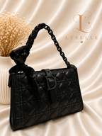 Lyselle Noir Quilted Handbag✨